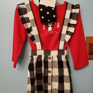 3pc toddler girls dress 2T